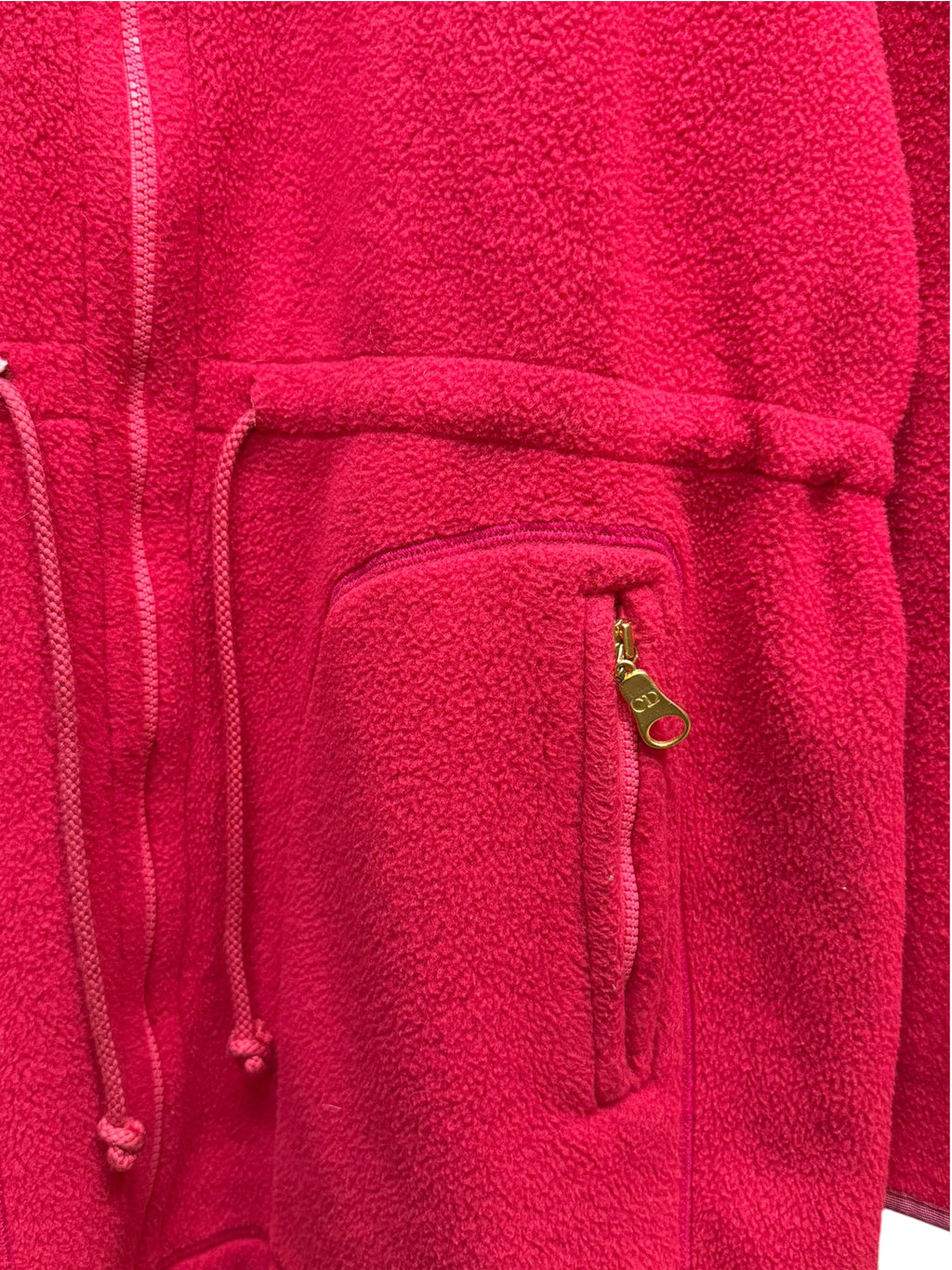 Christian Dior Vintage Sport Pink Fleece Jacket