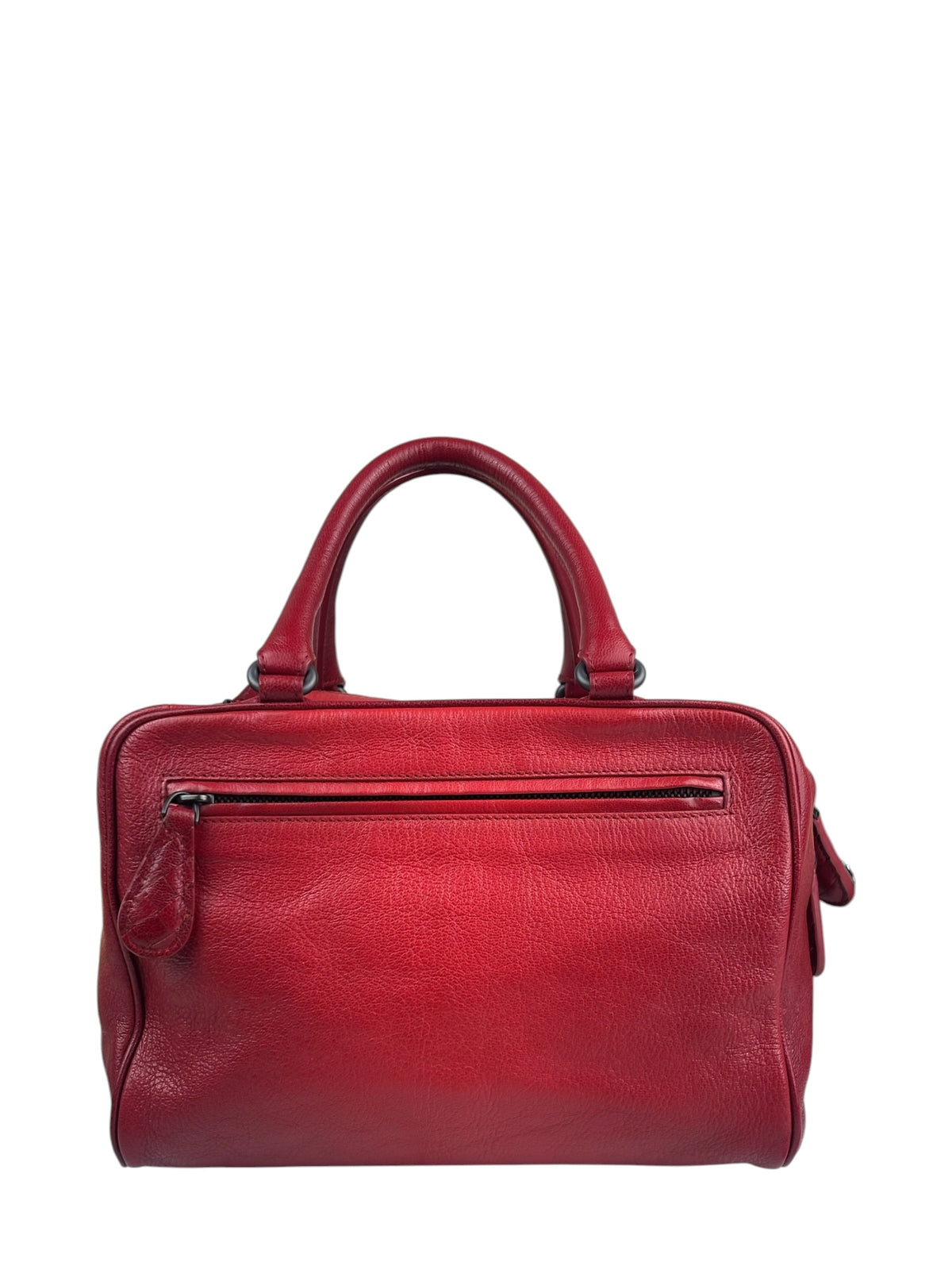 Bottega Veneta Red Leather Brera Handbag