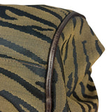 Fendi Vintage Tiger Print Canvas Bowler Bag
