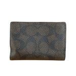 Coach Multicolor Leather Mini Tri-Fold Zip Wallet