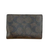 Coach Multicolor Leather Mini Tri-Fold Zip Wallet