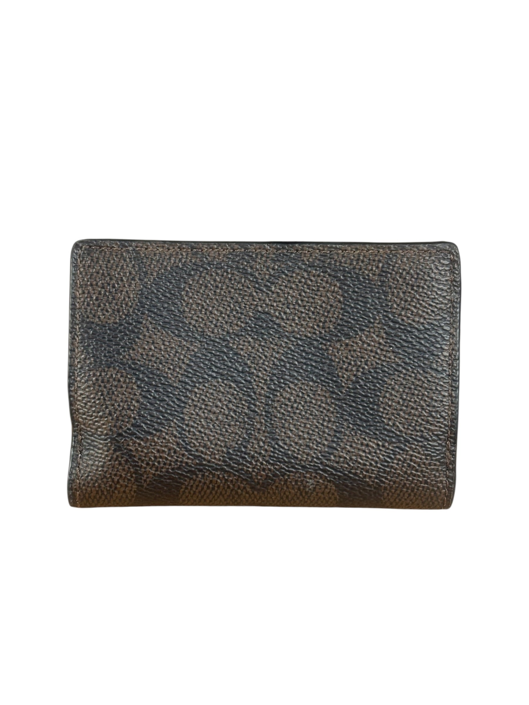 Coach Multicolor Leather Mini Tri-Fold Zip Wallet