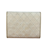 Chanel Beige Leather Trim Matelasse Mini Shoulder Bag 2009