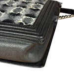 Chanel MultiColor Quilted Tweed Boy Bag