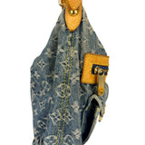 Louis Vuitton Vintage Denim Leather Trim Monogram Baggy Hobo Bag PM