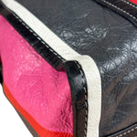 Balenciaga Multi-Color Vertical Stripe Bazar Shopper Two-Way Bag