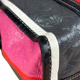 Balenciaga Multi-Color Vertical Stripe Bazar Shopper Two-Way Bag