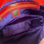 Fendi Baguette Red Suede