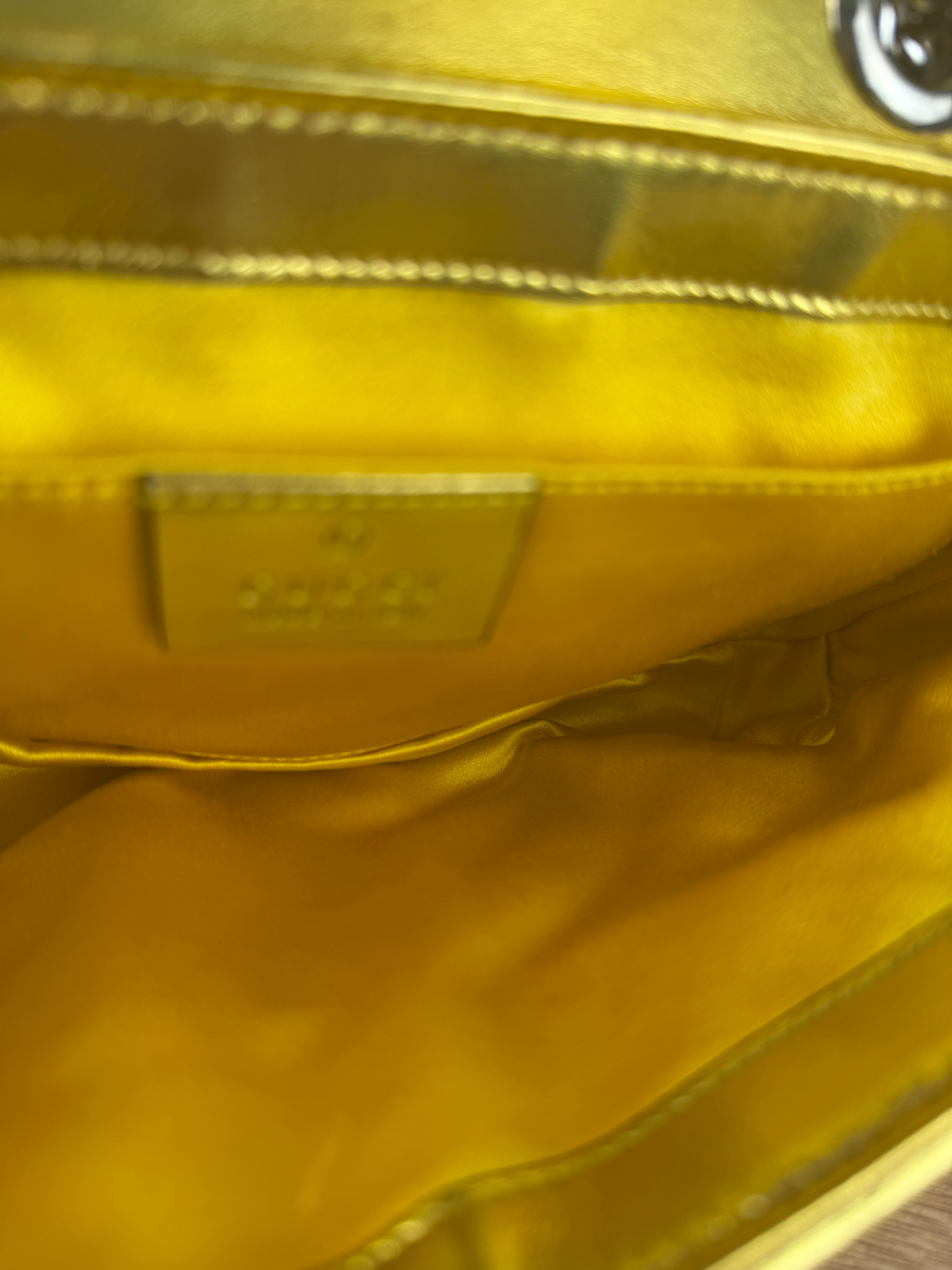 Gucci GG Marmont Gold Sequin Chain Shoulder Bag