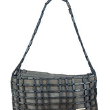 Ferragamo Vintage Black Cut-Out Wood Frame Shoulder Bag