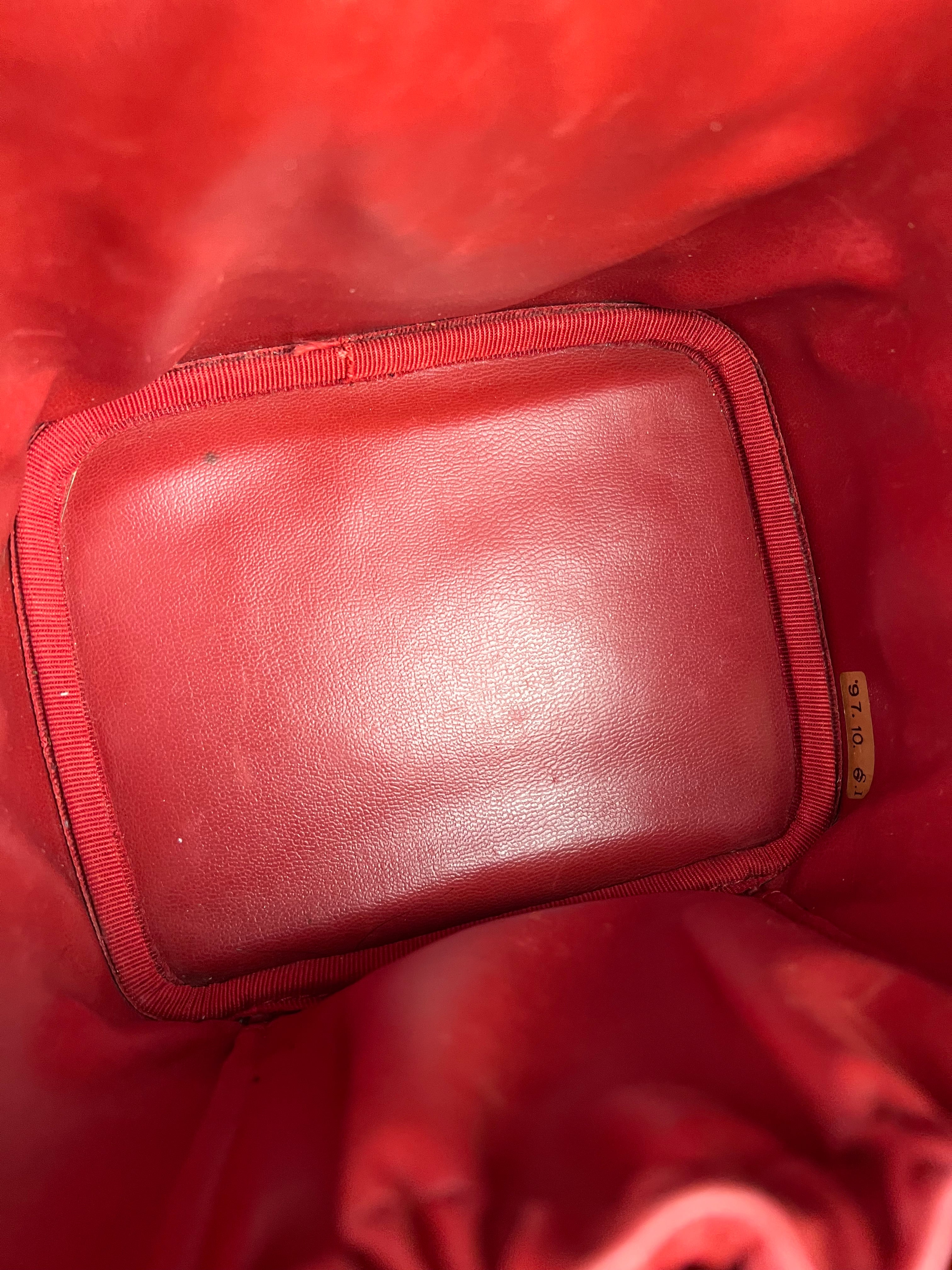 Chanel Red Caviar Vanity Cosmetic Case