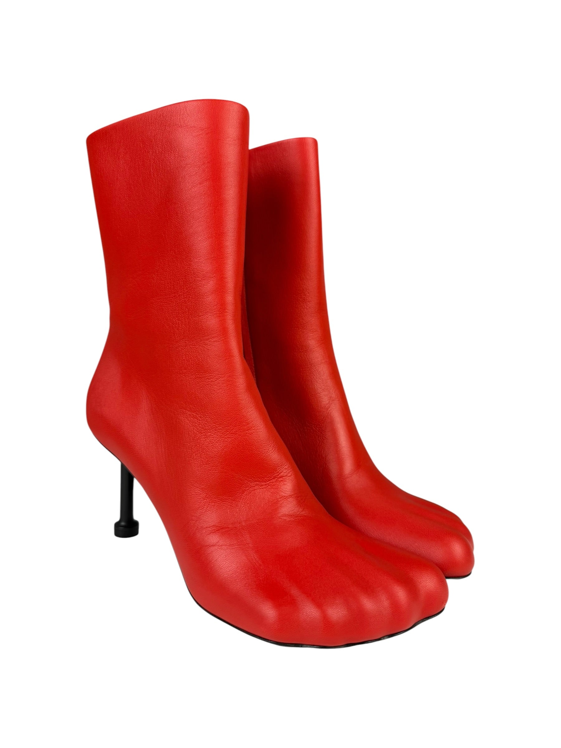 Balenciaga Red Anatomic Bootie