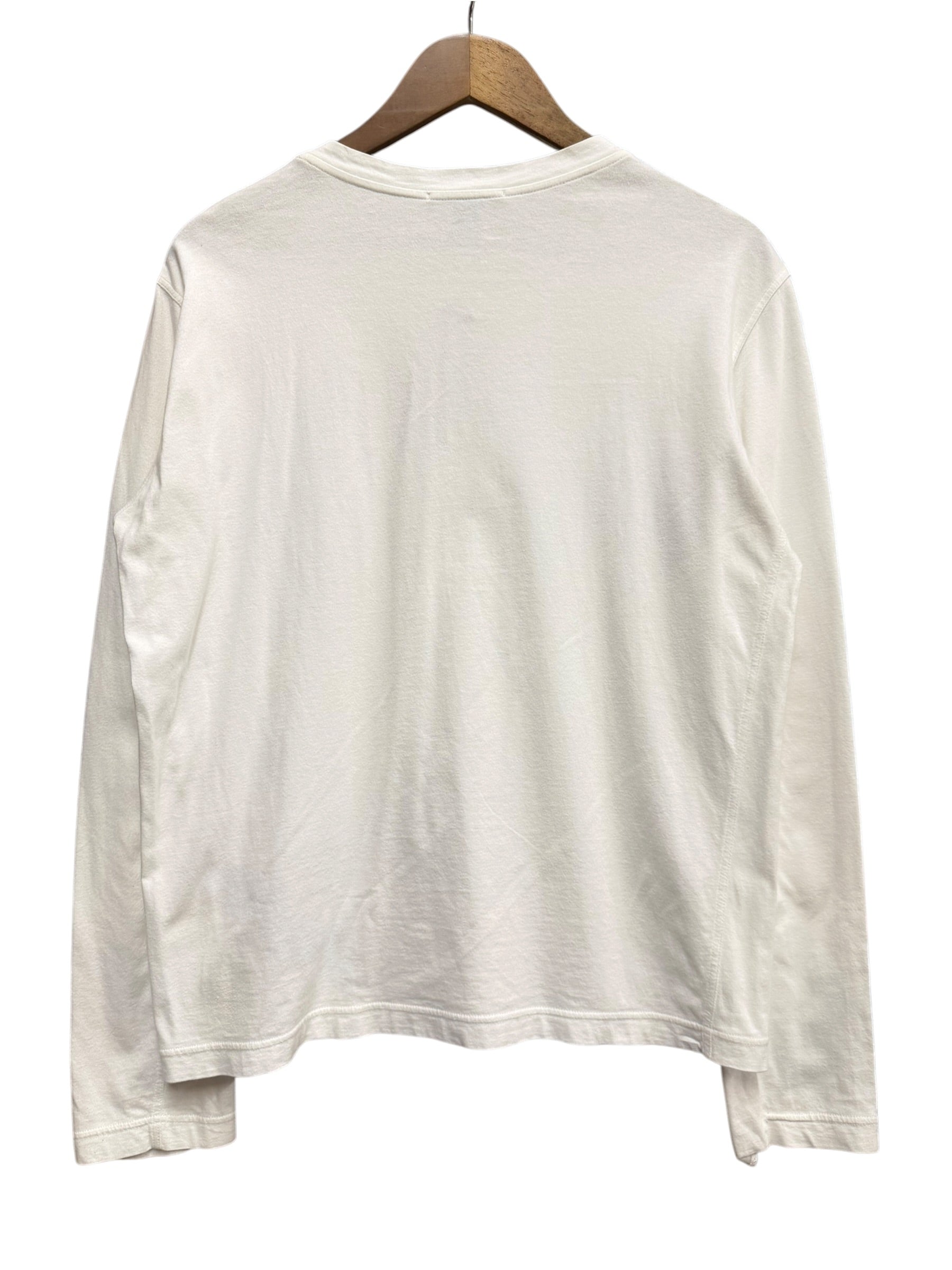 Louis Vuitton White LV Logo Long Sleeve Top