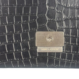 Saint Laurent Black Embossed Babylon Cross Body