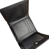 Vivienne Westwood Black Patent Croc Embossed Compact Wallet