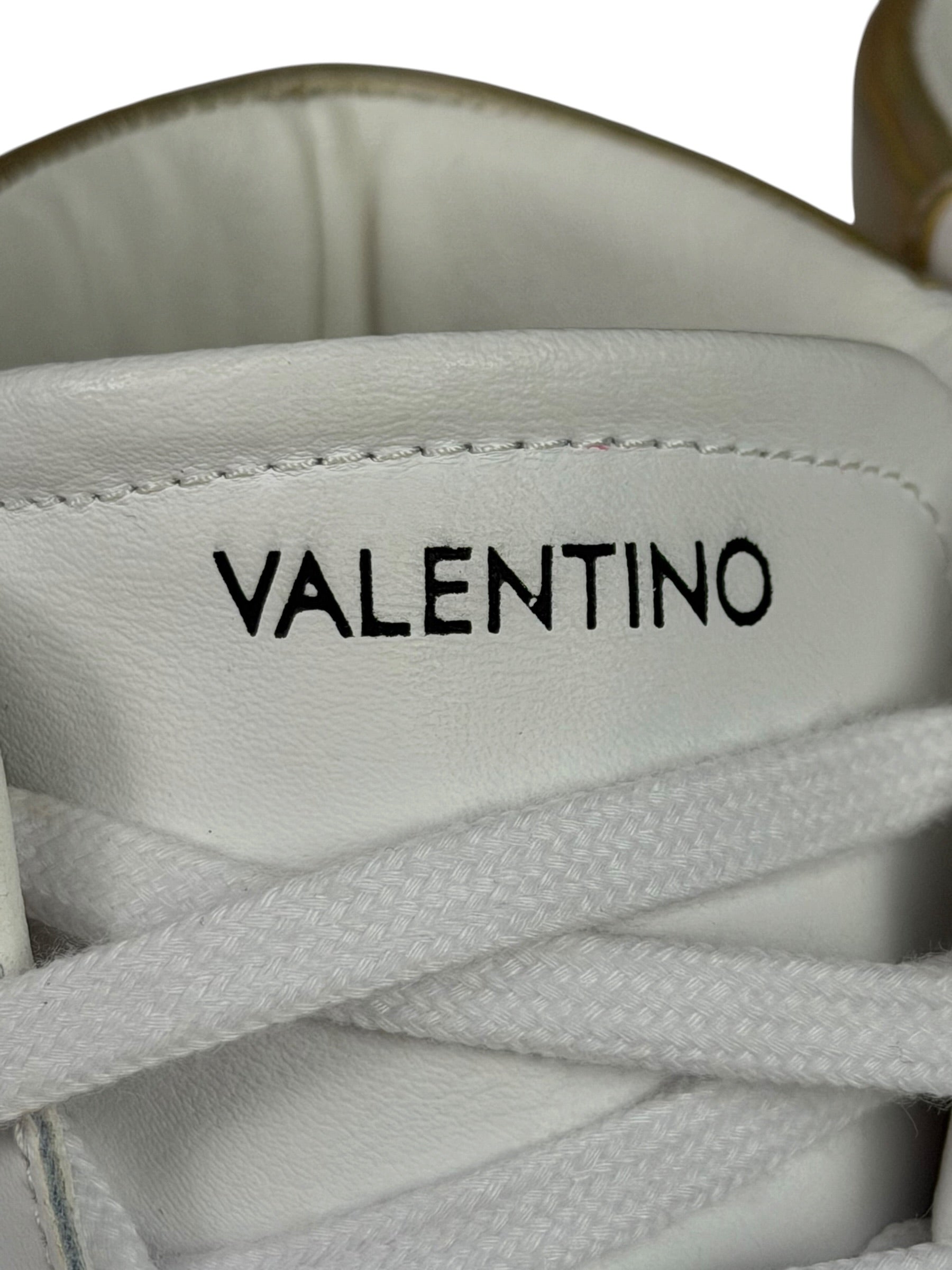 Valentino White Mabel High Top Sneaker