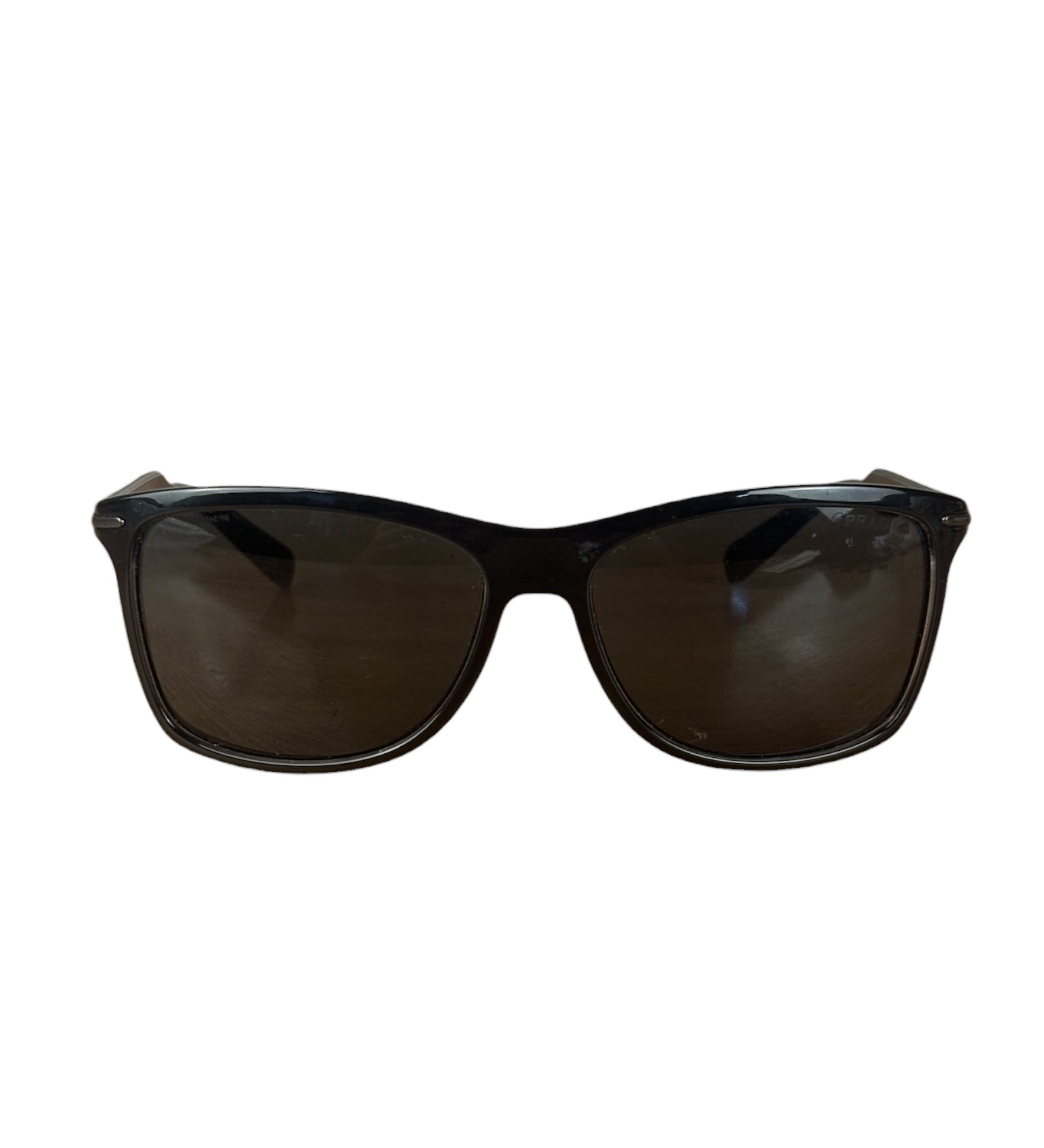 Prada Dark Gray Translucent Sleek Sunglasses