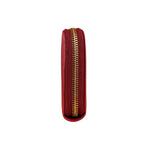 Prada Red Saffiano Leather Long Zippy Wallet