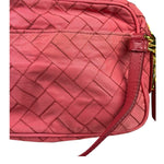 Prada Pink Leather Trim/Synthetic Tessuto Camera Bag