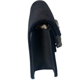 Gucci Black Velvet/Leather Trim Dionysus Super Mini Shoulder Bag