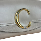 Chloe Beige Leather C Logo Waist Bag