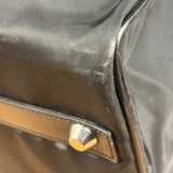 Prada Black Nylon Boston Travel Bag