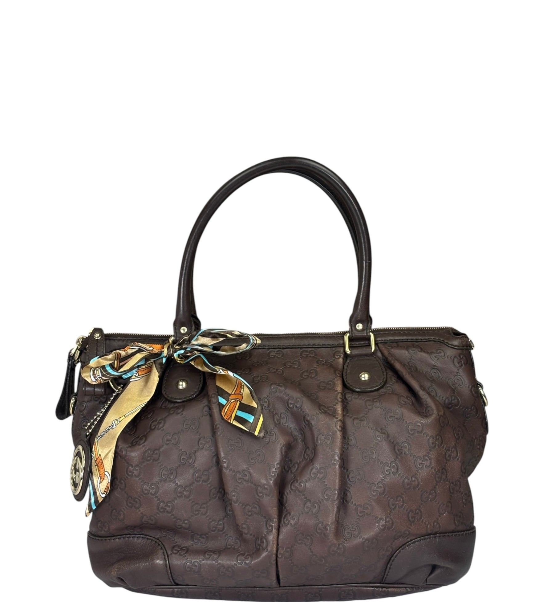 Gucci Brown GG Supreme Shoulder Bag