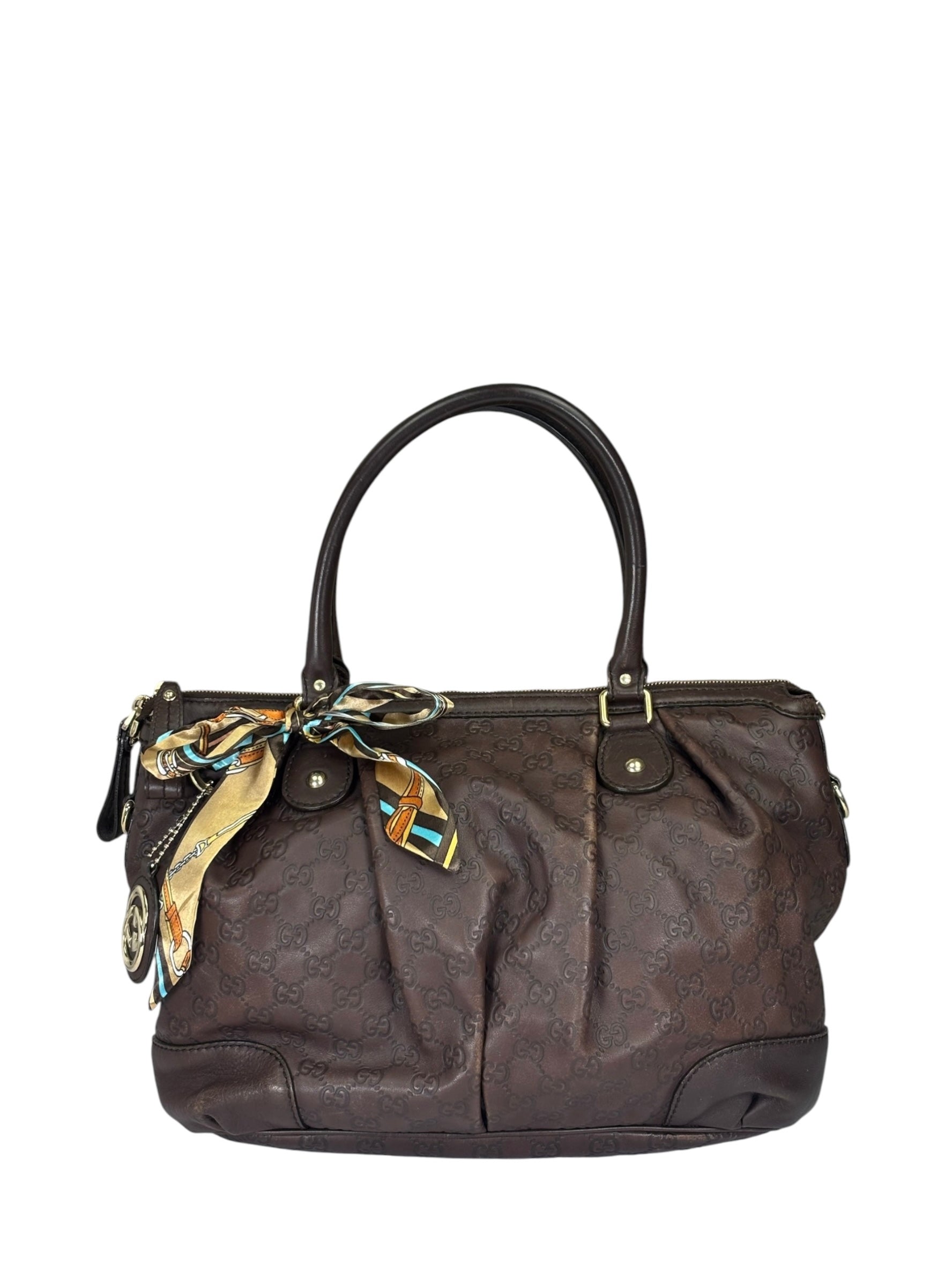 Gucci Brown GG Supreme Shoulder Bag