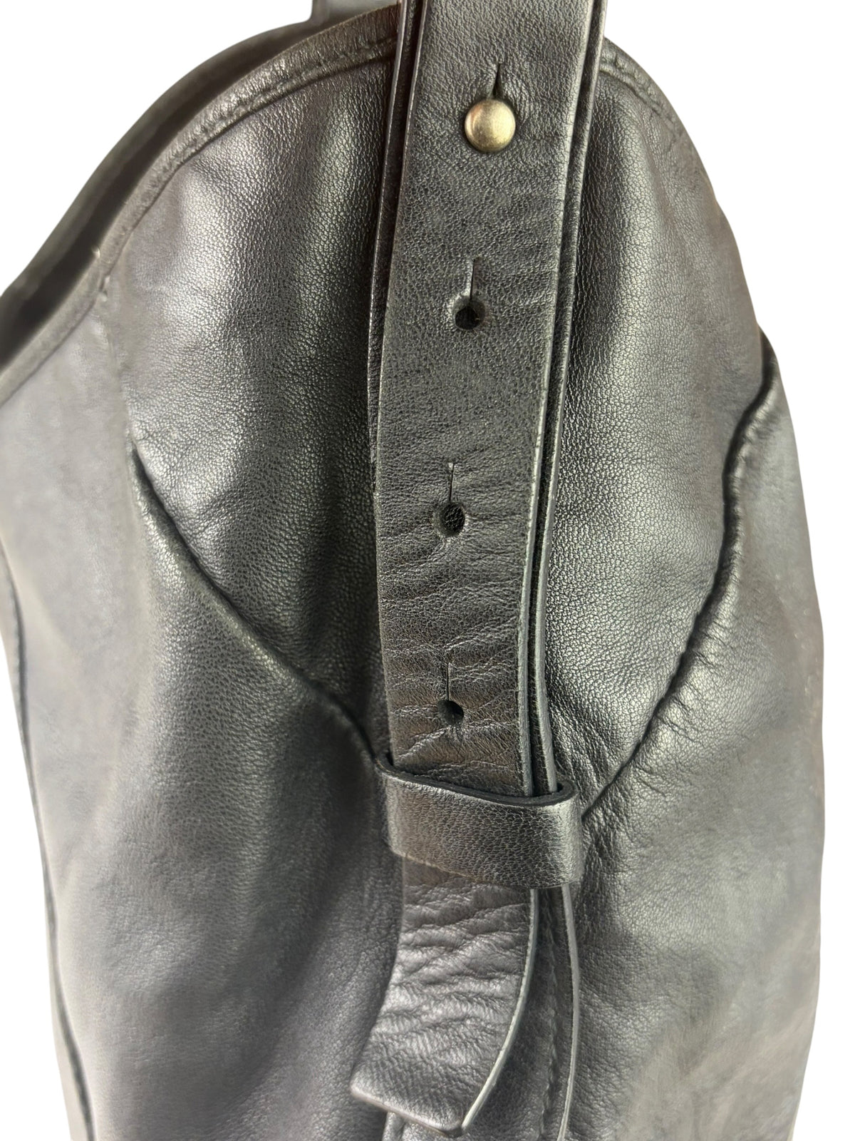 Yves Saint Laurent Black Mombassa Hobo Bag