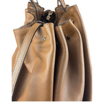 Valentino Garavani Brown Rockstud Shoulder Tote
