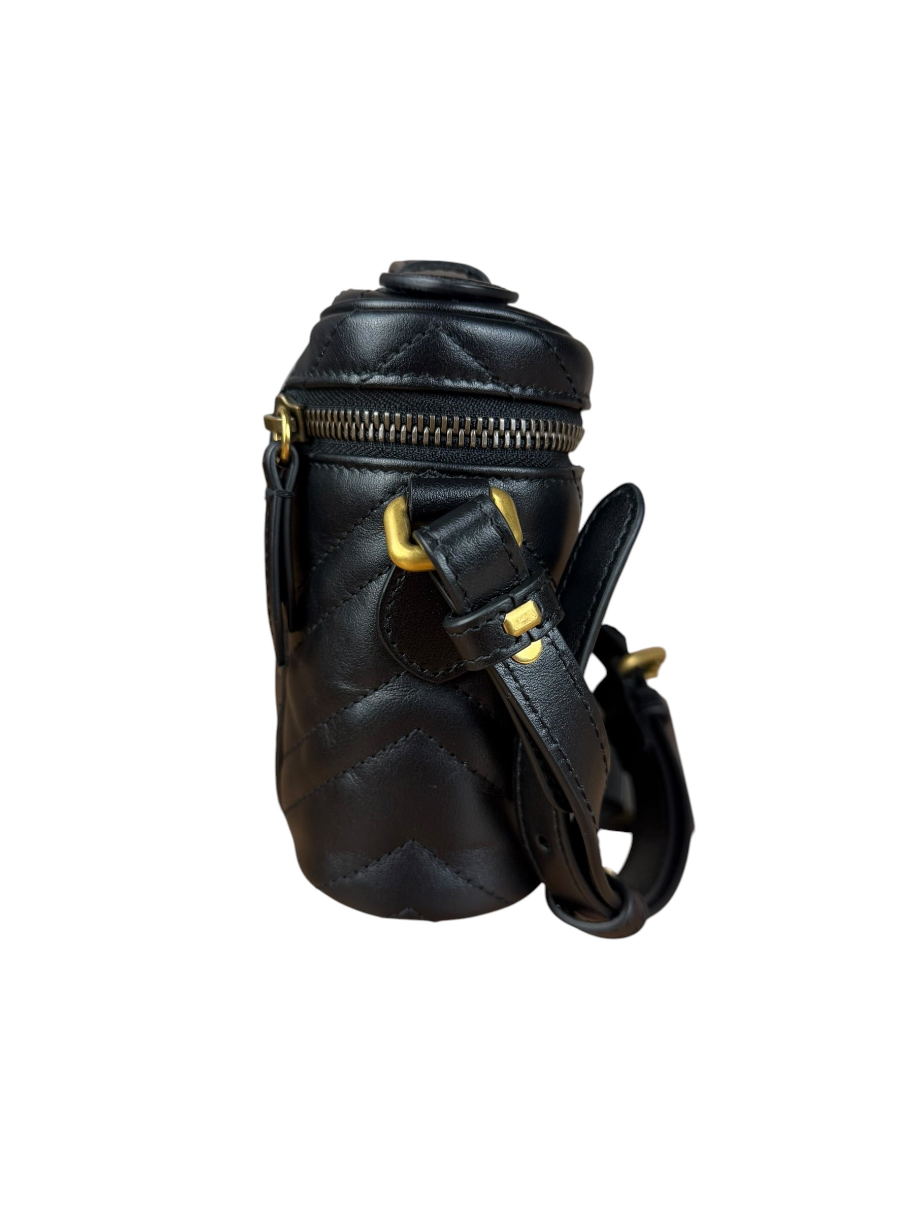 Gucci Black Marmont Vanity Shoulder/Hand Bag