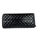 Chanel Black Patent Quilted Leather Just Mademoiselle Bowling Bag 2012