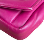 Chanel Fuchsia Pink Leather Puffy Flap Bag 2019