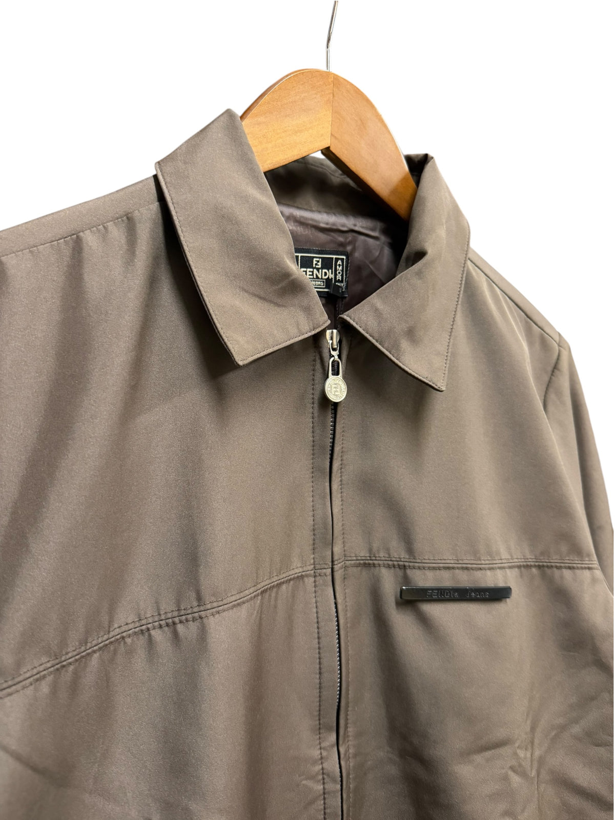 Fendi Vintage Brown Harrington Jacket