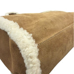 UGG x Telfar Brown Suede Medium Chestnut Shopper Tote