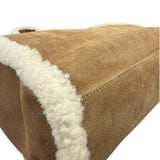 UGG x Telfar Brown Suede Medium Chestnut Shopper Tote