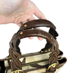 Coach Vintage Braided Strap Canvas Shoulder Bag