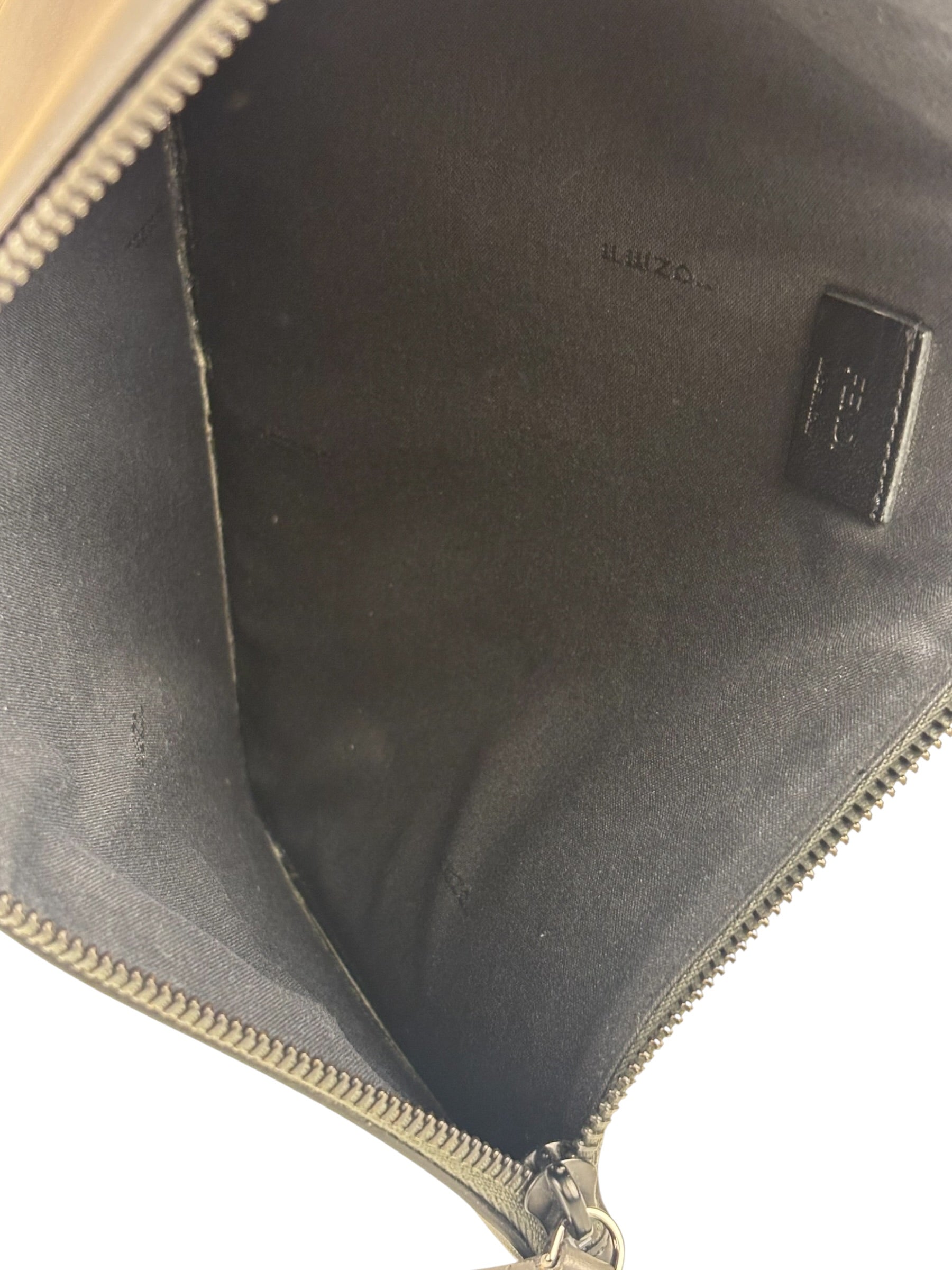 Fendi Black/Grey/White Monster Bag Bugs Eye Pouch