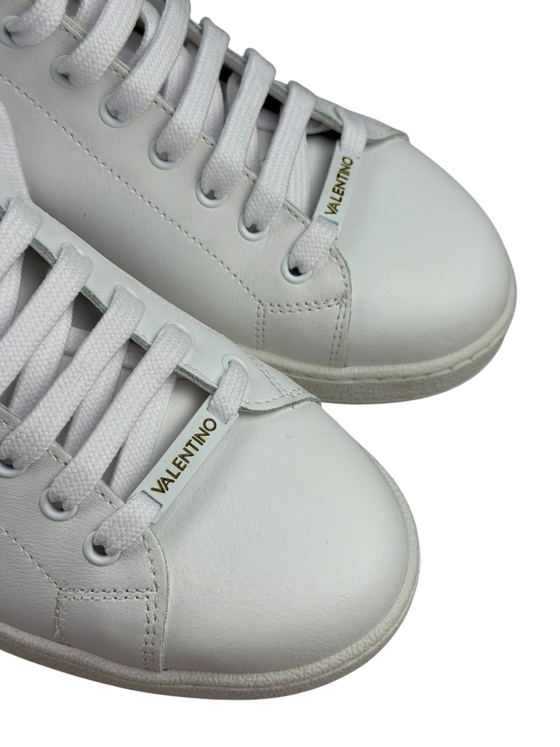 Valentino White Mabel High Top Sneaker