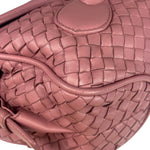 Bottega Veneta Purple Leather Rialto Intrecciato Shoulder Bag