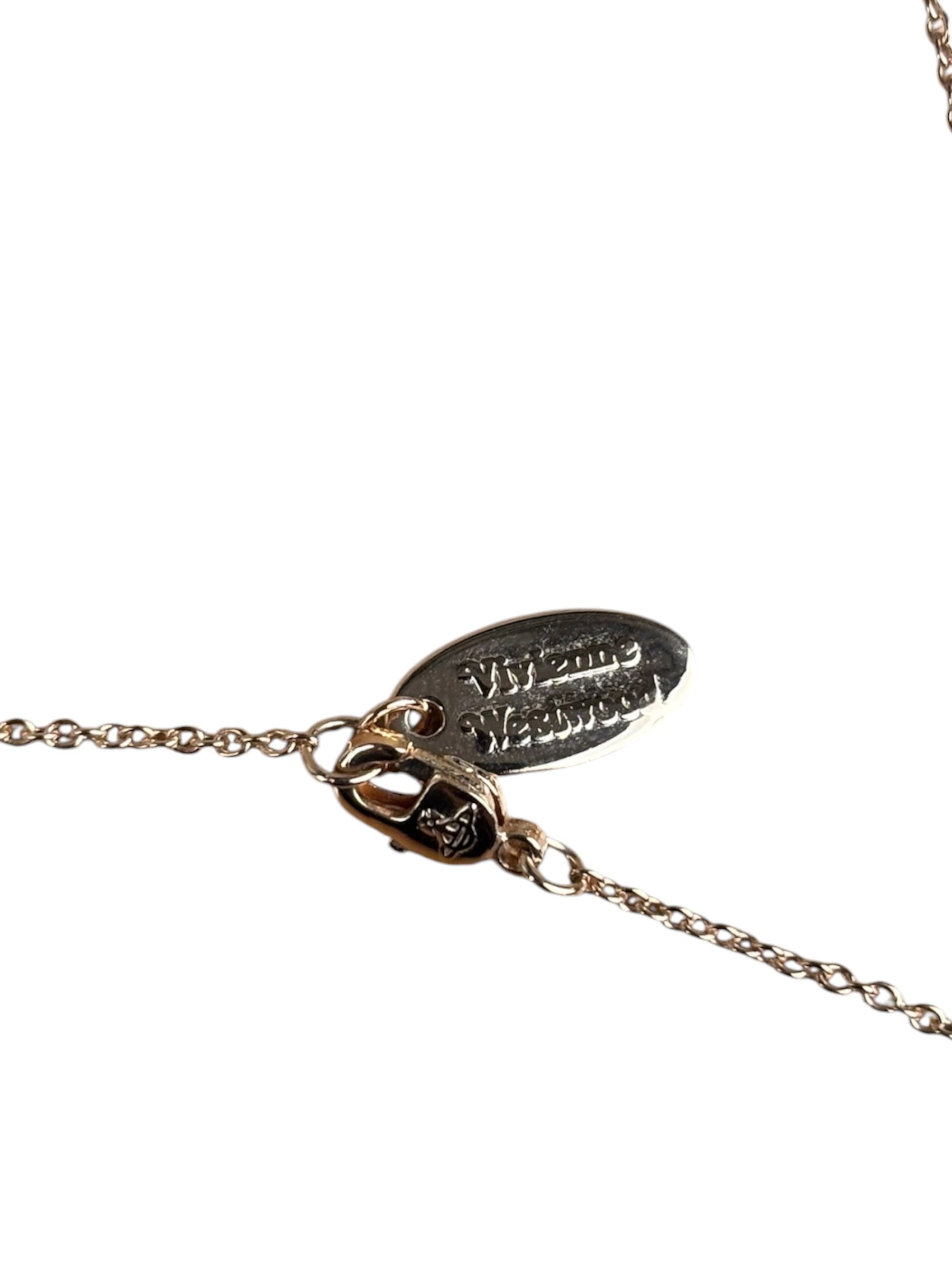 Vivienne Westwood Rose Gold Delicate Pendant Necklace