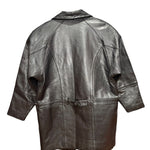 Harajuku Mother Black Leather Coat