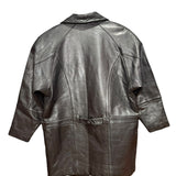 Harajuku Mother Black Leather Coat