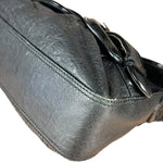 Fendi B Biz Black Leather Shoulder Bag