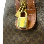 Celine Vintage Macadam Weekender Boston Bag