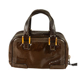 Loewe Metallic Bronze Leather Micro Amazona Mini Handbag