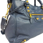 Balenciaga Mist Blue Leather Sunday City Bag