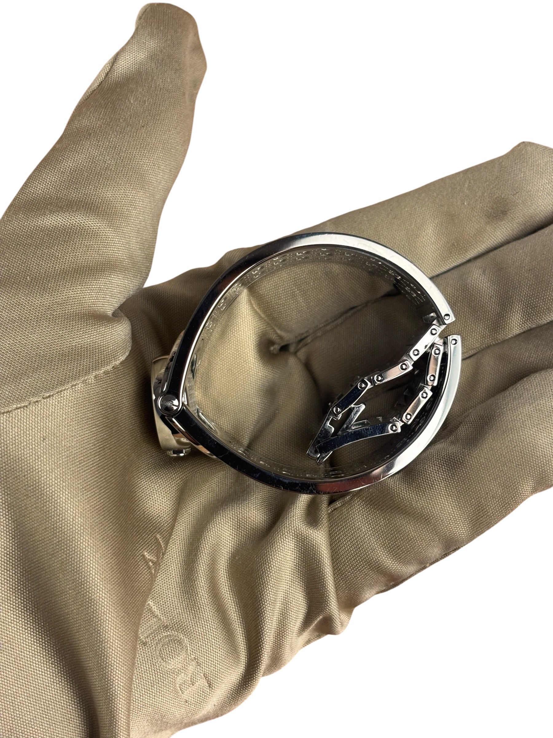 Gucci Twirl Stainless Steel Bangle Watch