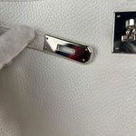 Hermes Kelly 32 White Clemence Leather Handbag 2008