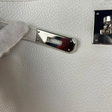 Hermes Kelly 32 White Clemence Leather Handbag 2008